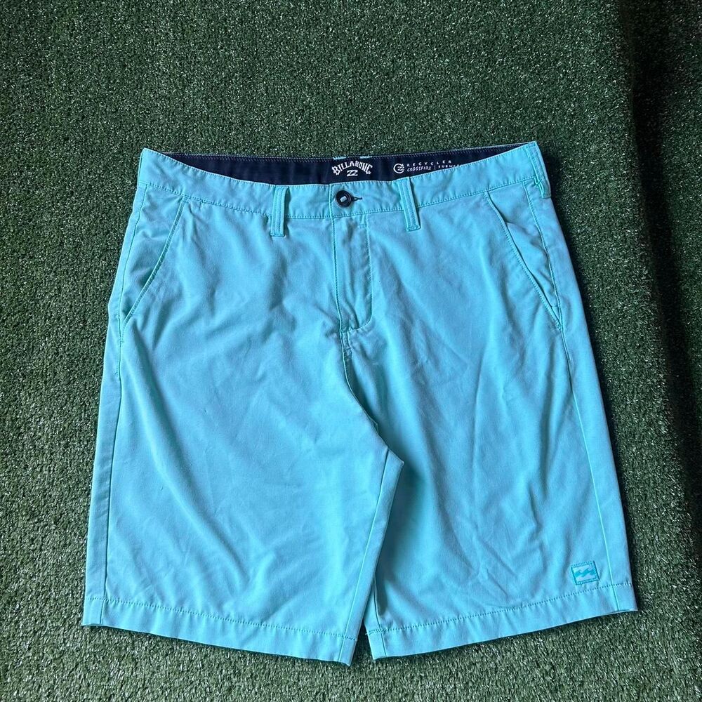 Billabong Men's Blue and Green Shorts